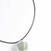 Green Spiral Cord Necklace