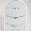 Open Heart & Pearl Bracelet Pack