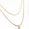 Letter P Layered Initial Necklace