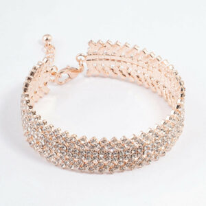 Rose Four Row Bangle Cuff