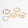 Mixed Shape Star Ring 5-Pack