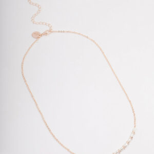 Rose Pearl Smile Necklace