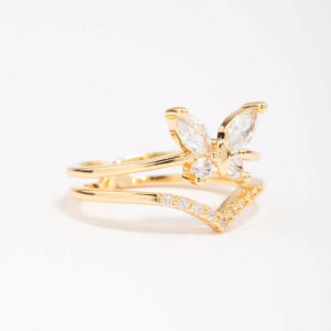 Butterfly Double Ring