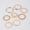 Disc & Heart Ring 8-Pack