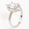 Rhodium Shining Star  Ring