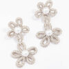 Double Flower Pearl Earrings