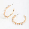 Pearl Encased Hoop Earrings