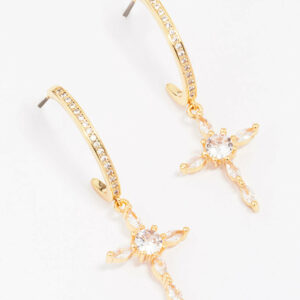 Marquise Cross Earrings