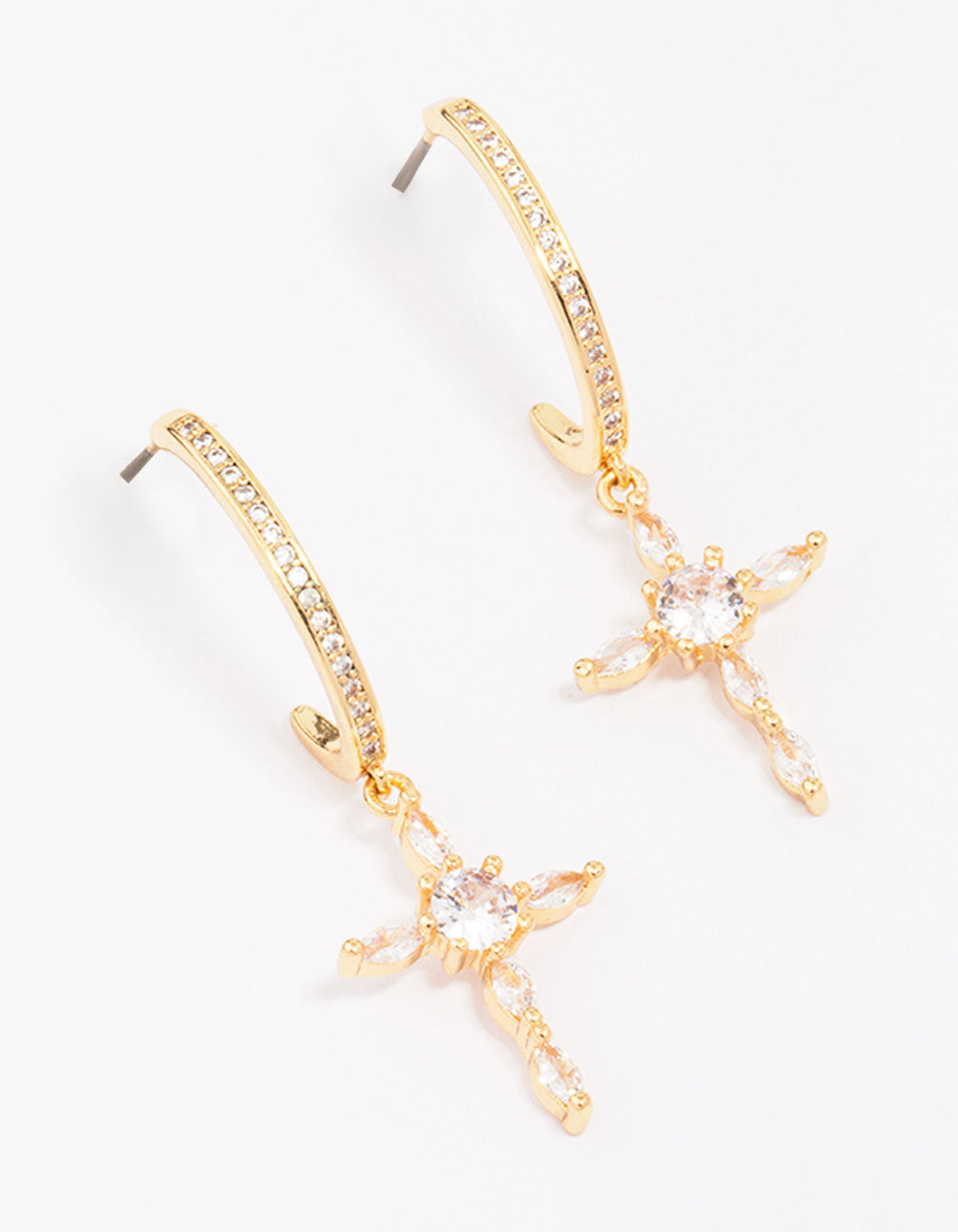 Marquise Cross Earrings