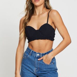 Black Crop Bralette