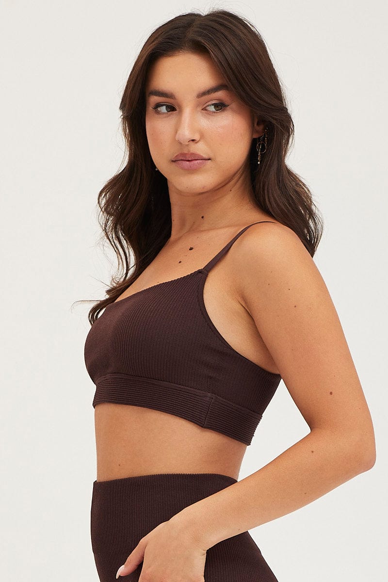 Brown Bralette Seamless - Image 4