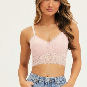 Pink Bralette Lace